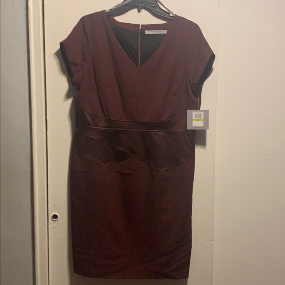 Burgundy dress